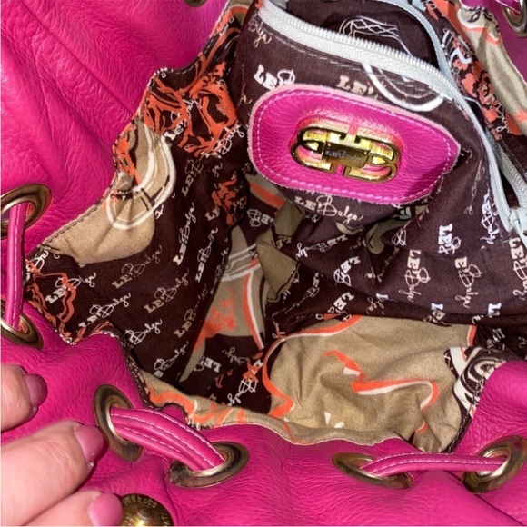 Le Bulga Pink All Leather Large Hobo - Picture 8 of 15